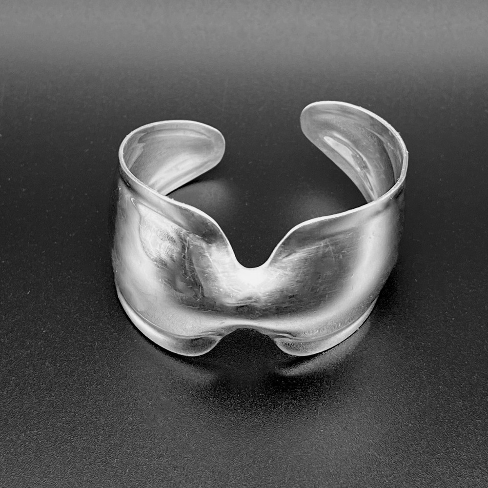 RLM Studio Vintage 925 Sterling Silver Statement Pinched Cuff